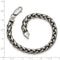 Men's Stainless Steel 6mm Basket Weave Bracelet, 8.5 Inches