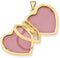 14k Yellow Gold Domed Heart Locket