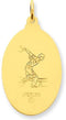 24k Gold-Plated Sterling Silver St. Christopher Bowling Medal