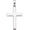Cross Pendant, Rhodium-Plated 14k White Gold (30.20x15.90MM)