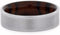 The Men's Jewelry Store (Unisex Jewelry) Desert Ironwood with Matte Titanium 6mm Comfort-Fit Band, Size 5.25