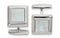 Stainless Steel Mother Of Pearl Square Cuff Links, 20.5x17.01MM