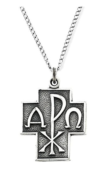 Alpha omega cross pendant best sale