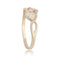 Two Hearts Infinity Ring, 10k Yellow Gold, 12k Green and Rose Gold Black Hills Gold Motif
