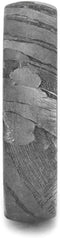 Seymchan Meteorite Overlay 5mm Comfort-Fit Matte Titanium Band, Size 9