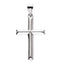 Christian Cross 14k White Gold Pendant