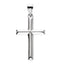 Christian Cross 14k White Gold Pendant