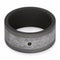 Black Diamond Gibeon Meteorite 10mm Comfort-Fit Sandblasted Titanium Wedding Band 10mm Comfort-Fit Sandblasted Titanium Wedding Band