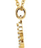 Diamond Initial 'e' Lowercase Letter 14k Yellow Gold Pendant Necklace, 16" (.03 Ctw, GH Color, I1 Clarity)