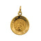 14k Yellow Gold Our Lady of Mount Carmel Medal Pendant (15 MM)