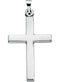 Chapel Cross Rhodium-Plated 14k White Gold Pendant (26.8X16.5 MM)