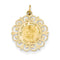 14k Yellow Gold Our Lady of Mt. Carmel Medal Charm (24X19MM)