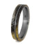 Deer Antler 5mm Comfort-Fit Matte Titanium Band