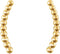 Bead Trim Curving Ear Climbers, 14k Yellow Gold