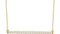 Diamond Bar Necklace in 14k Yellow Gold, 18" (1/2 Cttw )