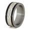 Celtc Infinity Knot, Honduran Rosewood Burl 8mm Comfort-Fit Matte Titanium Band