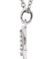 Diamond Initial 'z' Lowercase Letter Rhodium-Plate 14k White Gold Pendant Necklace, 16" (.03 Ctw GH, I1)