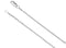 Sterling Silver Alphabet Initial Letter A Diamond Necklace, 17" (1/8 Ct, GH Color, I1)