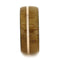 Bamboo 14k Rose Gold Pinstripe 9mm Comfort-Fit Titanium Wedding Band