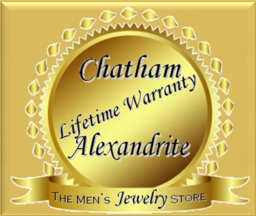 Platinum Chatham Created Alexandrite Three-Stone Ear Climbers