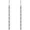 Bead Trim Dangle Earrings, Rhodium-Plated 14k White Gold