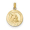14k Yellow Gold Saint Francis Medal Pendant