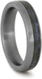 Dinosaur Bone 4mm Comfort-Fit Brushed Titanium Band, Size 6.5