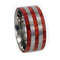 Bloodwood 10mm Comfort-Fit Matte Titanium Band