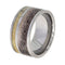 Deer Antler Inlay 10mm Comfort Fit Titanium Band