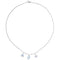 Childrens Pink Cubic Zirconia Cinderella Trinket Necklace, Adjustable 14" to 16"