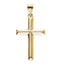 Christian Cross 14k White Gold Pendant