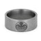 Charcoal Engraved Octopus 9mm Comfort-Fit Matte Titanium Spectre Ring
