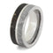 Dinosaur Bone, Gibeon Meteorite 8mm Comfort-Fit Titanium Ring