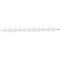 Sterling Silver Peace Sign Bracelet, 7"