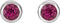 October Birthstone Stud Earrings, Rhodium-Plated 14k White Gold