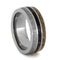The Men's Jewelry Store (Unisex Jewelry) Gibeon Meteorite, Dinosaur Bone, Petrified Wood 8mm Comfort-Fit Titanium Wedding Band