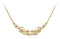 Diamond-Cut Swirl with Leaves Necklace, 10k Yellow Gold, 12k Green and Rose Gold Black Hills Gold Motif, 18"