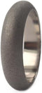Domed Sandblast 6mm Comfort-Fit Titanium Wedding Band, Size 9.5