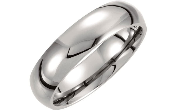 Titanium 10mm Comfort-Fit Half Round Band