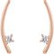 Diamond Ear Climbers, 14k Rose Gold (.125 Ctw, G-H Color, I1 Clarity)