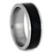 The Men's Jewelry Store (Unisex Jewelry) Black Jade 8mm Comfort-Fit 8mm Matte Titanium Wedding Band