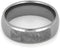 Dome Titanium 7mm Comfort-Fit Titanium Wedding Band with Meteority Inlay, Size 9.75
