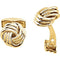 Love Knot 14k Yellow Gold Cuff Links, 15MM