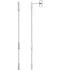 Bar Chain Earrings, Rhodium-Plated 14k White Gold