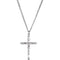 Crucifix Cross Sterling Silver Nacklece, 24"
