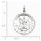 Sterling Silver Saint Christopher Medal Charm Pendant (30X22 MM)