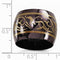 Rain Collection Black Ti Anodized Copper 16mm Domed Band