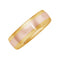 14k Rose and Yellow Gold Satin-Brushed 6mm Comfort-Fit Two-Tone Band