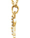 Diamond Initial 'x' Lowercase Letter 14k Yellow Gold Pendant Necklace, 16" (.03 Ctw, GH Color, I1 Clarity)