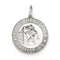 Sterling Silver Saint Christopher Medal Charm Pendant (30X22 MM)